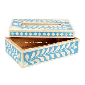 Caja de pañuelos de madera de nácar, servilletero de diseñador hecho a mano de buena calidad, caja de pañuelos de diseñador de última llegada - Product Image 5