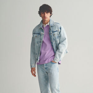 Polo de algodón de manga larga de rugby unisex con cuello en contraste Impresión de logotipo personalizado para equipo o ropa informal - Product Image 2