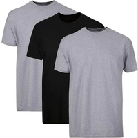 T-shirt en tricot à col rond et manches courtes pour homme, été, travail, impression de logo personnalisé, grande taille, doux, confortable, respirant, 100% coton