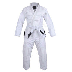 เครื่องแบบ BJJ GI ทำจากผ้าฝ้าย100% บริการ OEM เครื่องแบบ BJ GI น้ำหนักเบาสีทึบระบายอากาศได้ - Product Image 1