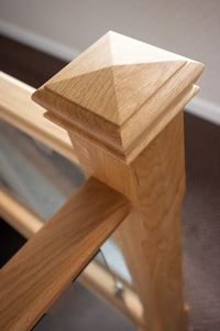 Tapa de poste Newel de arce de calidad superior de exportación NPC02 Piezas de escalera duraderas EFS Vietnam más vendidas - Product Image 5