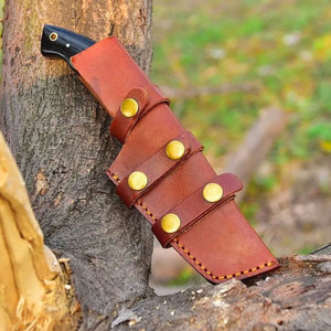 Couteau de survie en acier Damas personnalisé, lame soudée de haute qualité, lame pleine, couteau de bushcraft - Product Image 3