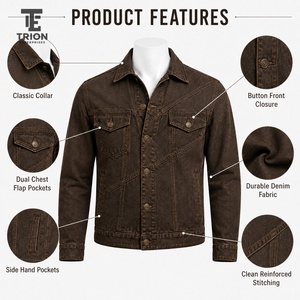 Veste en jean pour femme, tissu en jean de coton de qualité supérieure, design classique, coupe confortable, construction durable, parfaite pour les tenues décontractées - Product Image 6