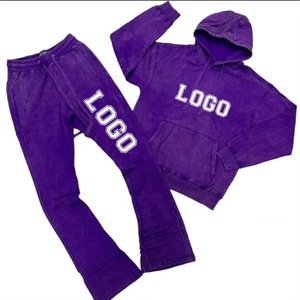 Conjuntos de chándal de dos piezas con capucha deportiva | Chándales informales transpirables de talla grande conjuntos de jogging para hombres conjuntos para coagulación al aire libre - Product Image 4
