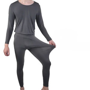 Sous-vêtements thermiques d'hiver pour hommes, caleçons longs pour hommes, sous-vêtements thermiques en laine mérinos à séchage rapide pour le sport - Product Image 1