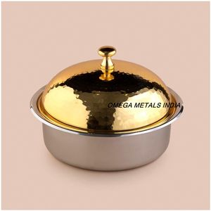 Haute qualité Vintage arabe Design chauffe-plats casserole émail verre rotin Base miroir poli couvercle gaz maison cuisine accessoire - Product Image 2