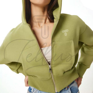 Sudadera Corta con Capucha para Mujer, Diseño Moderno, Logotipo Frontal, Ligera, Primavera 2026, Precio Económico - Product Image 6