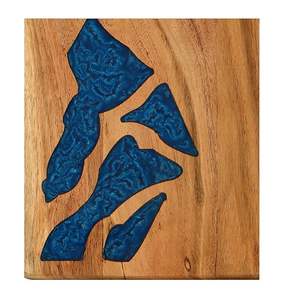 Planche à découper de luxe en bois et résine pour la cuisine à domicile, planche à découper haut de gamme en bois et résine au design unique à bas prix - Product Image 1