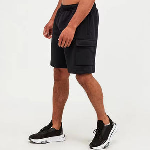 Short de survêtement pour homme Style High Street, couleur unie, teint uni, élastique, taille moyenne, coupe confortable, longueur au genou, nouveau Streetwear haut - Product Image 6