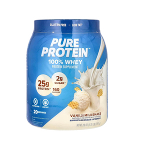 ผงโปรตีนบริสุทธิ์ เวย์ โปรตีนสูง น้ำตาลต่ำ ปราศจากกลูเตน รสวานิลลาครีม น้ำหนัก 1.75 ปอนด์ - Product Image 1