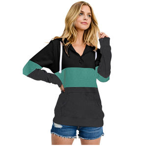 Venta al por mayor 100% algodón mujeres pulóver sudaderas con capucha en blanco pulóver sudadera con anti-pilling transpirable sudaderas con capucha para mujer - Product Image 1