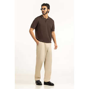 Polo B Coupe Classique en Soie Tricotée de Haute Qualité, Infroissable et Confortable, Grande Taille, Couleur Foncée, pour le Golf, Coupe Ajustée, Taille 6XL - Product Image 1