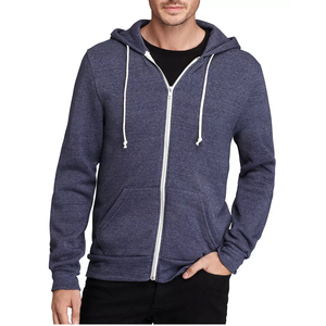 Acceptez votre Logo et votre Design imprimé 50% coton 50% Polyester doublé polaire automne et hiver personnalisé homme à capuche - Product Image 6