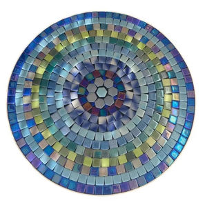 Dazzling <b>Mosaic</b> Side Table: Iridescent <b>Art</b> - Blue Coffee Table - Side Table - Livingroom Decor - Gift - Product Image 1