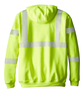 Haute visibilité antibactérien non toxique certifié ASTM fermeture éclair sweats vestes Decussate vêtements de travail de sécurité réfléchissants - Product Image 5
