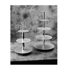 Base para Pastel de Aluminio de Alta Calidad, Estilo Lujoso para Hoteles y Restaurantes, Plato de Servicio con Pedestal, Excelente Calidad - Product Image 1