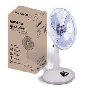 Nanoco NLF1623 Remote <b>Pedestal</b> Electric <b>Fan</b> 3 Air Cooling Plastic Copper Wire Motor Mechanical Household and Hotel Use - Product Image 5