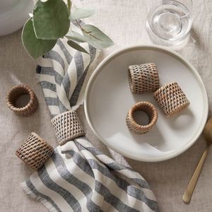 Wholesale <b>Cheap</b> Price Table Decor Rhinestone Bling Napkin <b>Ring</b> Rattan Napkin Buckle <b>Ring</b> for Place Setting Serviette - Product Image 1