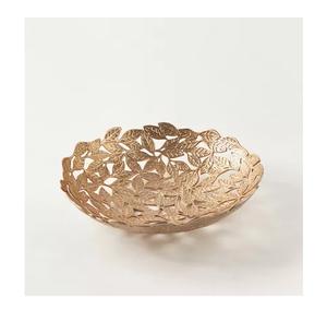 ชามเสิร์ฟผลไม้ทองเหลืองและผักดีไซน์ทันสมัยชามเสิร์ฟผลไม้ทองเหลืองขัดเงาสีทองดีไซน์ล่าสุด - Product Image 2