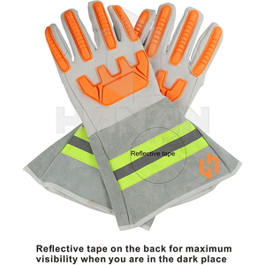 Guantes de trabajo de cuero de vaca de alto rendimiento Venta caliente Guantes de soldadura de protección de manos de seguridad industrial - Product Image 2