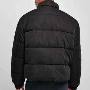 Men's High Quality Unisex Winter Puffer <b>Jacket</b> Warm Windproof Stand Zipper Closure Casual Insulated <b>Jacket</b> Waterproof <b>Canvas</b> - Product Image 2