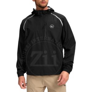 Veste de travail Softshell haute visibilité réfléchissante ANSI Classe 2 avec logo personnalisé, LED clignotante, imperméable, en coton avec climatisation - Product Image 1