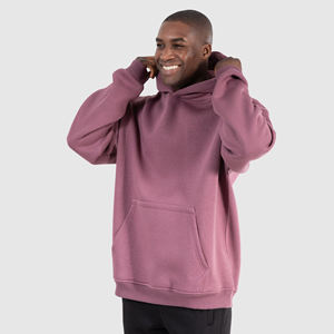 Custom Oversize Pullover Raw Hem 450 Gsm Hombres Invierno Fleece Hoodie Relieve Impresión Gruesa Con Capucha Haus Industries - Product Image 3