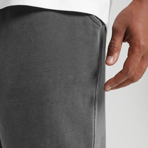 Pantalon de jogging ample et décontracté en molleton uni avec cordon de serrage, style streetwear, effet délavé, pour homme - Product Image 5