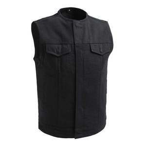 Chaleco de Cuero Sintético Estilo Aventura Otoñal para Hombre, Ropa Exterior con Múltiples Bolsillos, Resistente al Viento, con Botones, Estilo Urbano, Color Personalizado, OEM - Product Image 4