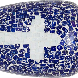 Handmade <b>Large</b> Adult Mosaic Glass Cremation <b>Urn</b> Unique Artwork With Individual Tiles Applied by Hand Funerals Funeral Supplies - Product Image 1