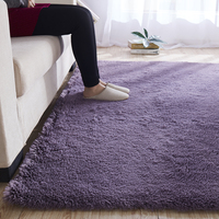 Alfombra Moderna Personalizada de Lana y Seda, 5-6mm de Altura de Pelo, Aislante, para Dormitorios Fríos, Uso en Automóviles, Cálida y Confortable