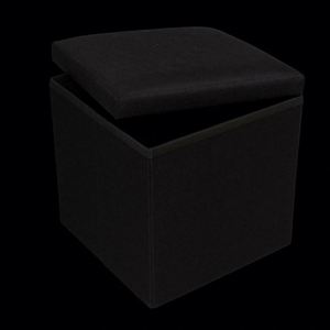 Hua Cheng <b>Storage</b> Ottoman Fabric Foldable Living Room Furniture Footrest Extra Seat Home <b>Stool</b> - Product Image 3