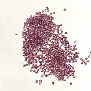 Rhodolite rose naturel à facettes lâches 1.30mm pierres précieuses rondes brillantes pour la fabrication de bijoux - Product Image 1