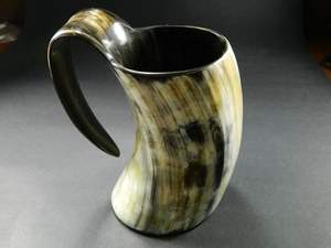 Buffalo Horn Coffee Mug Set Reusable Portable Eco-Friendly Modern Handmade Wedding <b>Gift</b> 4-Piece India - Product Image 2