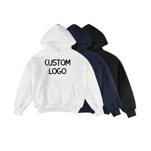 เสื้อฮู้ด100% หนาแบบสองชั้นทรงพอดีตัวปกติทำจากผ้าฝ้ายเทอร์รี่ไหล่กันตกทำจากลูกปัดสำหรับฤดูใบไม้ร่วง - Product Image 6