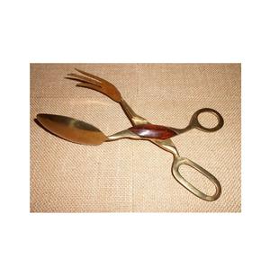 Juego de cuchara de servidor de ensalada de latón hecho a mano de diseño moderno, juego de cuchara de nuevo diseño al por mayor, fabricante en India - Product Image 6