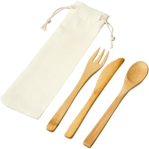 Juego de Cubiertos Ecológicos de Bambú Celuk para Utensilios de Camping al Aire Libre - Product Image 3