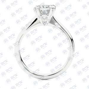 2.80 tcw แหวนเพชรโมอิสสำหรับผู้หญิงทำจากเงินและทองสไตล์เซลติกสำหรับวันครบรอบของขวัญวันเกิด - Product Image 4