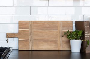 ร้อนขายไม้อะคาเซีย22.5นิ้วขนาดใหญ่ให้บริการคณะกรรมการที่มีการจัดการที่มีคุณภาพสูงไม้กระถินคณะกรรมการตัดสำหรับห้องครัว - Product Image 4