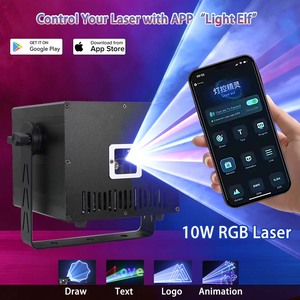 Láser RGB de 10W a Súper Precio para <span class=keywords><strong>DJ</strong></span>, Discotecas, Conciertos, Espectáculos con Láseres ILDA y <span class=keywords><strong>DMX</strong></span> - Product Image 2