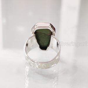 Women's <b>Ring</b> Natural Coffin Green Copper <b>Turquoise</b> Gemstone December Birthstone Christmas Birthday 925 Sterling Silver <b>Ring</b> - Product Image 5