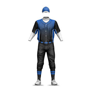 OEM fait sur commande d'uniforme de vêtements de sport d'impression de logo d'uniforme de baseball de polyester du poids léger 100% à séchage rapide - Product Image 5