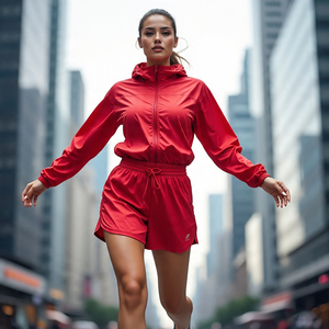 Coupe-vent femmes course plage pluie Shorts décontracté léger été haut cordon coupe-vent Shorts dames - Product Image 4