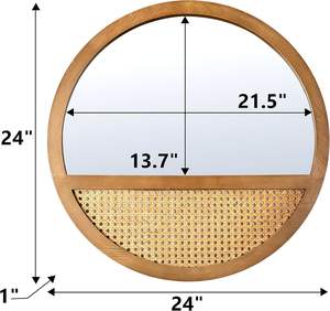 Espejo clásico de madera de cuerpo entero independiente o montado en la pared para dormitorio sala de estar diseño moderno de estilo de granja VENTA CALIENTE - Product Image 6