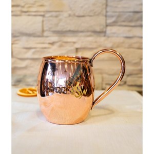 Newest Design Hammered Copper Metal Mule <b>Mug</b> Brass Drinkware in Large Shape for Christmas & Bars Drinkware Accessories Supplies - Product Image 5