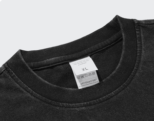 เสื้อยืดผ้าฝ้ายฟอกสีวินเทจสำหรับผู้ชายเสื้อยืดพิมพ์ลายว่างเปล่าเสื้อลายกรดฟอกสีเสื้อยืดกราฟิกสำหรับผู้ชาย - Product Image 4