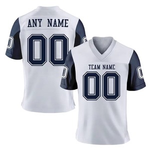 Uniforme de Fútbol Americano Personalizado para Universidad, Transpirable, Talla Grande, Manga Corta, 160GSM, Poliéster, Ropa Deportiva de Equipo - Product Image 4