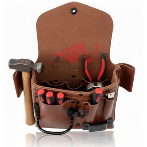Tendance du moment : Sac à outils pour électricien en cuir de qualité supérieure, conçu pour les professionnels de la construction. - Product Image 4