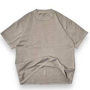 Camisetas de Hip Hop de Gran Tamaño, Estilo Urbano, Felpa, 220g, 100% Algodón, Diseño en Blanco, Logotipo Personalizado, Ropa Urbana para Hombre - Product Image 1