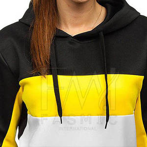 เสื้อฮู้ดแขนยาวสำหรับผู้หญิงเสื้อสวมหัวแบบลำลองเสื้อสวมหัวมีฮู้ดน้ำหนักเบาดีไซน์ล่าสุดสำหรับฤดูหนาวผ้าเจอร์ซี่ด้านหน้าโลโก้ - Product Image 4